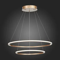ST604.243.56 Светильник подвесной ST-Luce Золотистый/Белый LED 1*56W 4000K Подвесные светильники