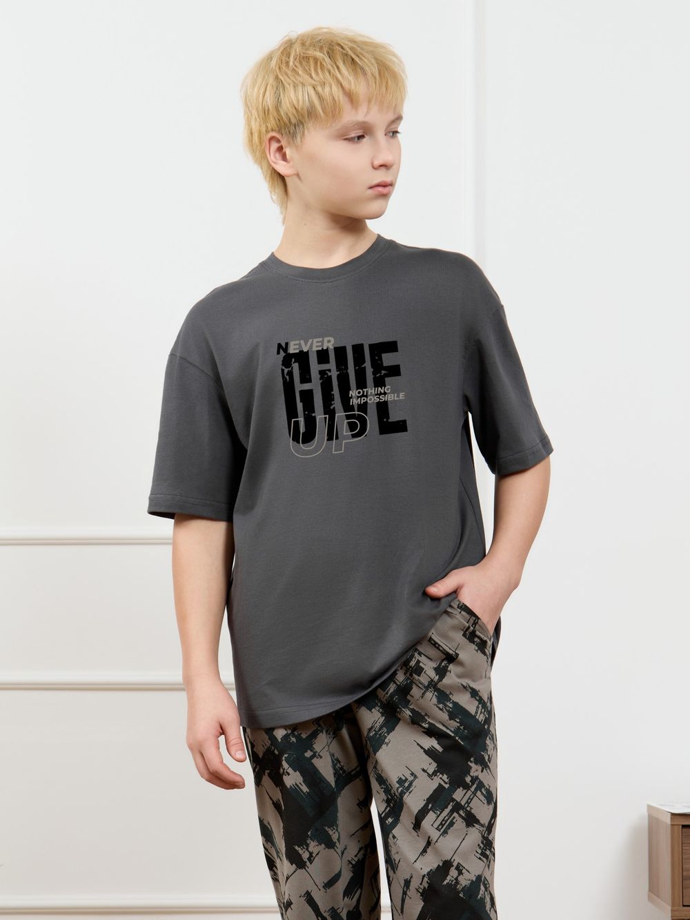 Костюм для мальчика Этюд-1 Виотекс ГРАФИТОВЫЙ