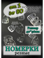 Номерки для гардероба прорезные