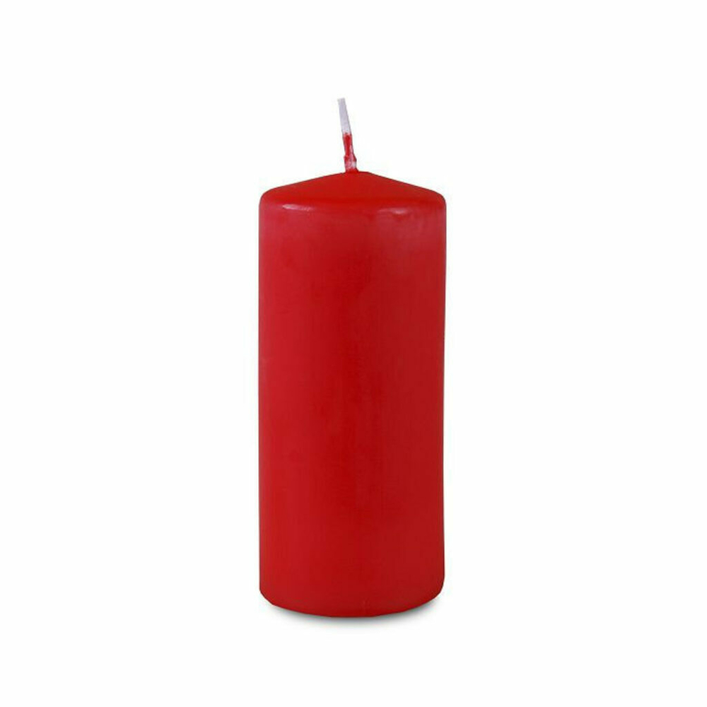 Свеча пеньковая 40*90мм (красная)
