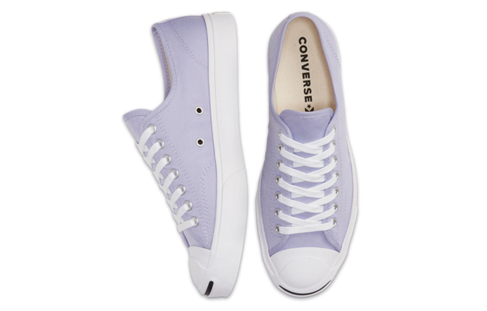 Converse Jack Purcell Twill trend all-match non-slip wear-resistant low-top canvas shoes for men and women the same lavender