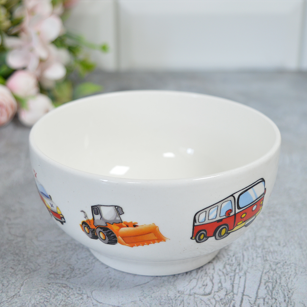 Набор керамической посуды 3 предмета: кружка 8*7см, тарелка плоская 18см, тарелка суповая 11*5.5см.