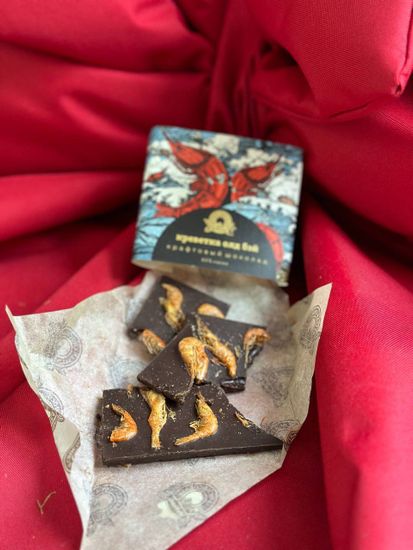 Шоколад крафтовый 65% с креветкой олд бэй, 50 г