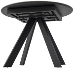 Стол М-City DISAUR Бонжур 100 Белый мрамор, керамика, Черный каркас