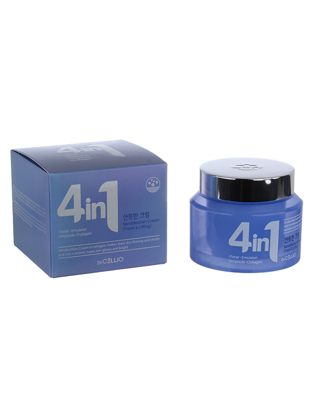 Крем 4 в 1 для лица с коллагеном Dr. Cellio G50 4 In 1 Sanddeuhan Collagen Cream (70мл)