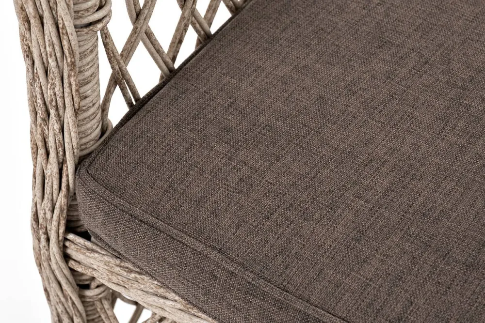 "Эспрессо-80 L" обеденная группа плетеная, цвет бежевый