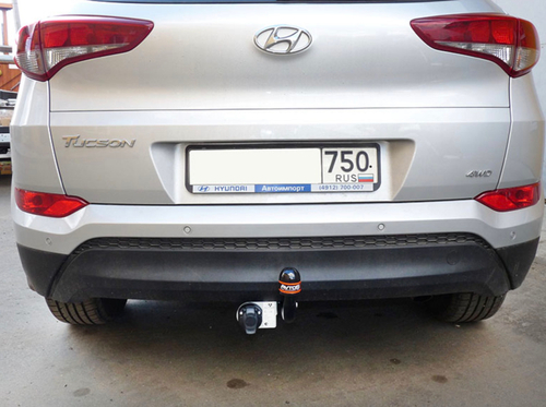 Фаркоп на HYUNDAI TUCSON (2015-2018) (без электрики, паспорт/сертификат в комплекте) Автос.HY 28