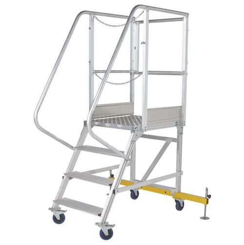 Вышка - стремянка разборная на колесах (150кг+150кг) MEGAL ВС2-1.0