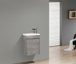 Тумба под раковину BelBagno Pietra Mini 46 L PIETRA MINI-460-1A-SO-SCM-L подвесная Stucco Cemento