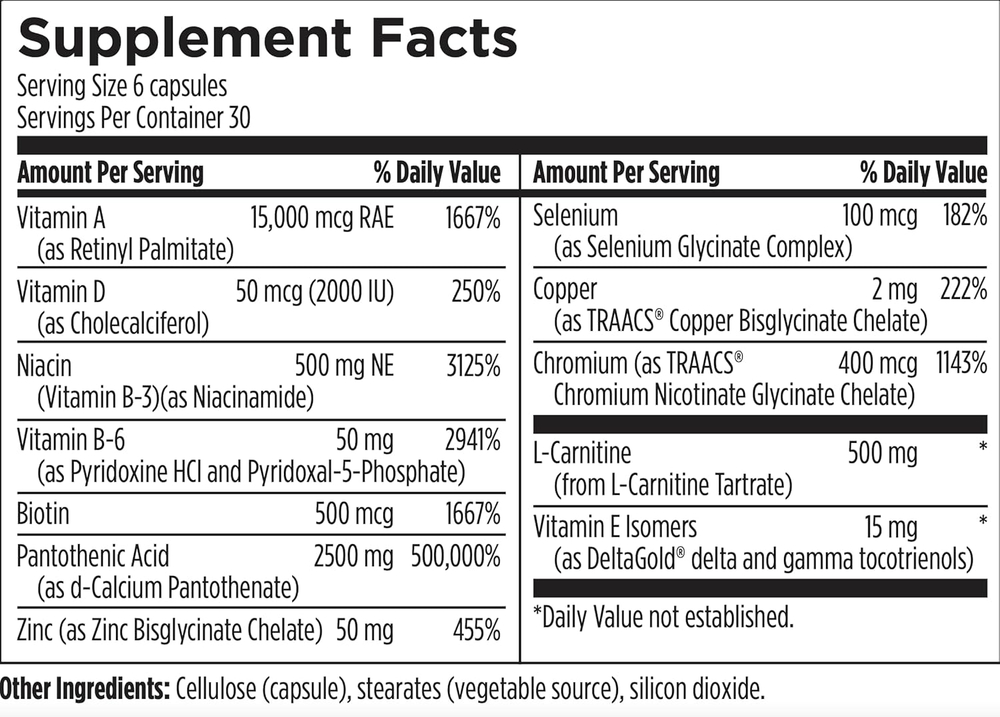Designs For Health - Acnutrol™ - 180 capsules