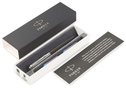 Parker Jotter Original - Black Chrome CT, перьевая ручка, F, подар.кор.