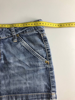 Юбка джинсовая короткая, маркировка 36, визуально 42 размер