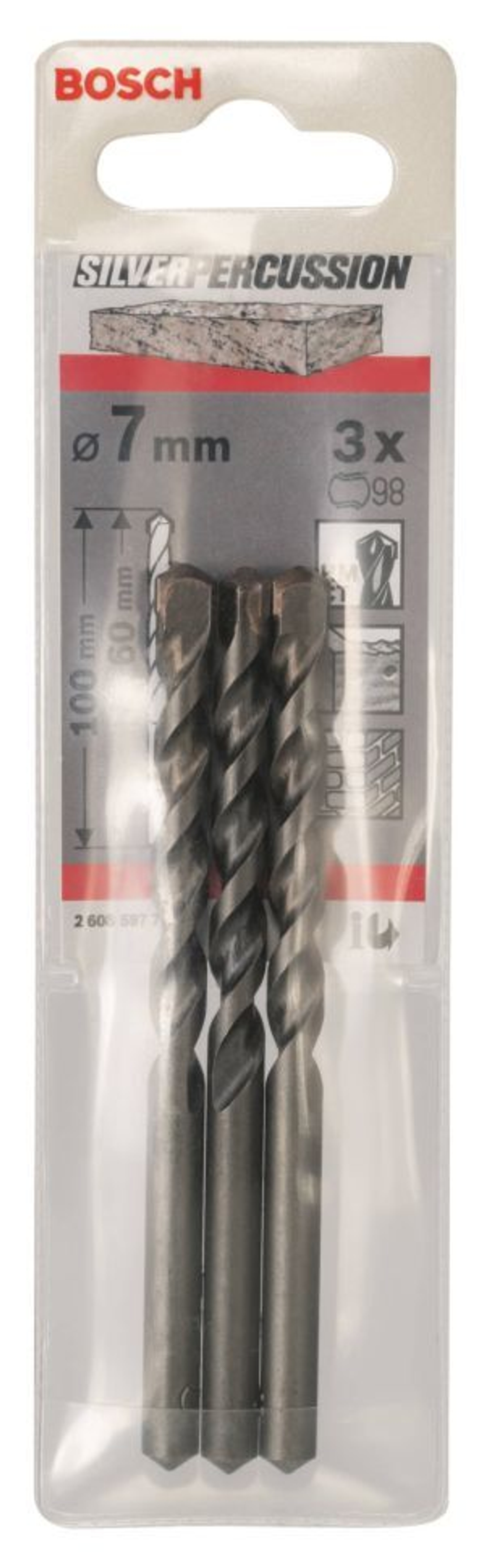 БУР ПО БЕТОНУ CYL-3 7*60*100ММ  2608597708