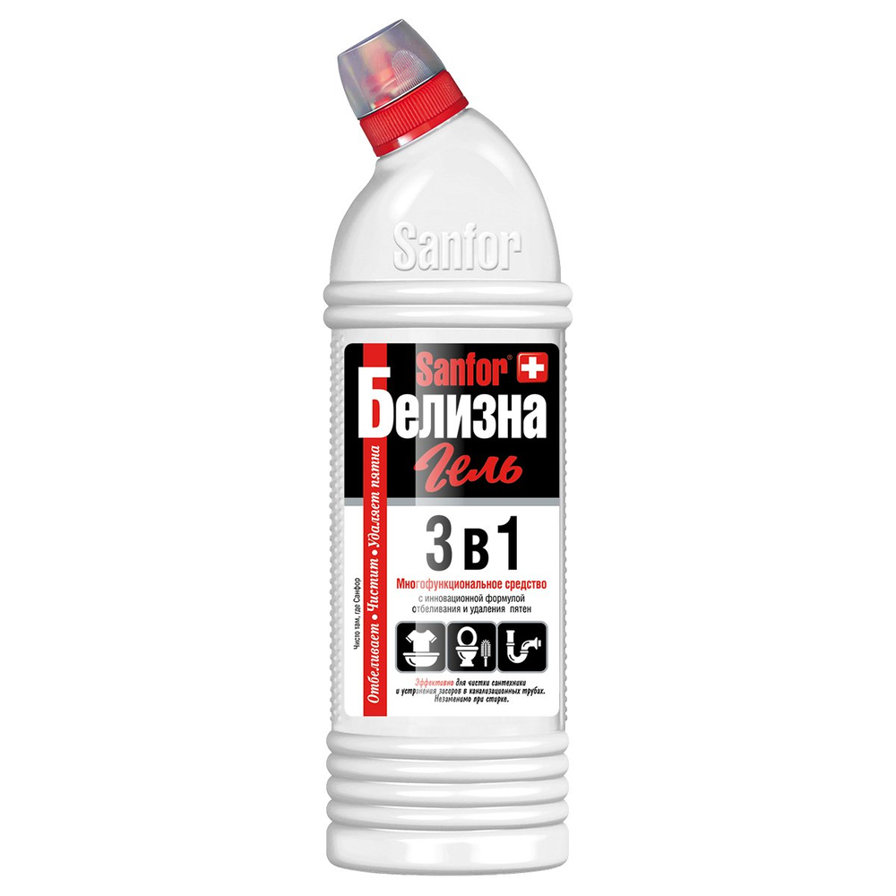 Чистящее средство Sanfor белизна 3в1 (1000 мл)