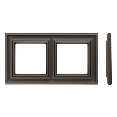 Рамка 2 поста LIREGUS RETRO K14-345-02.R/ON31 коричневая матовая