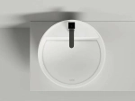 Раковина накладная Salini Armonia Round Top 03 130423TM 45 из искусственного камня S-Stone, белая матовая