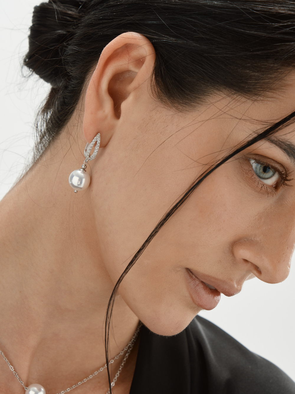 91003852 Серьги Selena Pearls