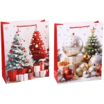 Пакет подарочный «Ёлочные убранства» 31*40*12 см, микс