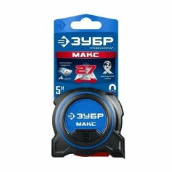 Рулетка со сверхшироким полотном 5м х 27мм ЗУБР 34060-05-27