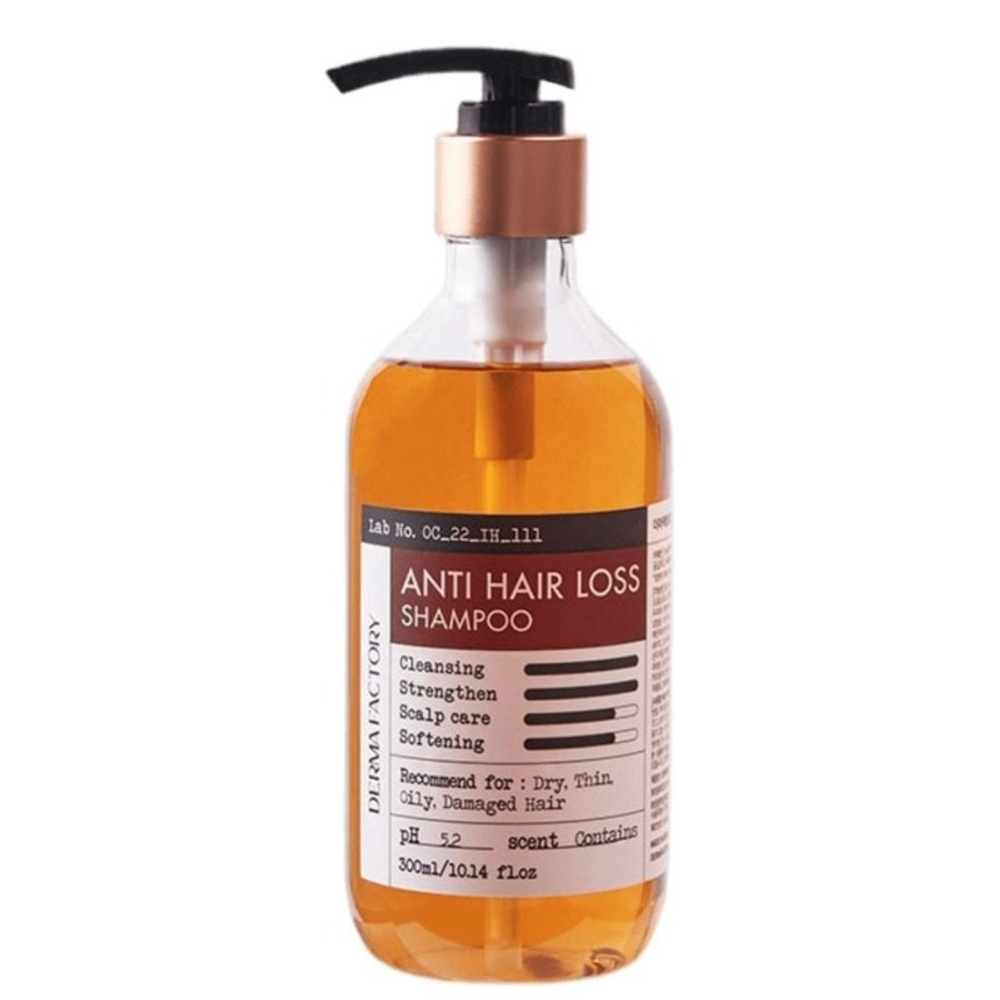 Derma Factory Шампунь против выпадения волос с пивными дрожжами Anti Hair Loss