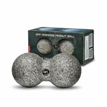 Шар массажный сдвоенный 16 х 8 см серый