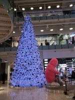 Уличная елка каркасная "Уральская белая" (белая пвх) 6 м