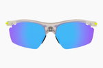 Спортивные очки с диоптриями Demetz Lazer-Run / Matte Crystal / Fluorescent Yellow V. Brun Miroir Bleu Cat.3