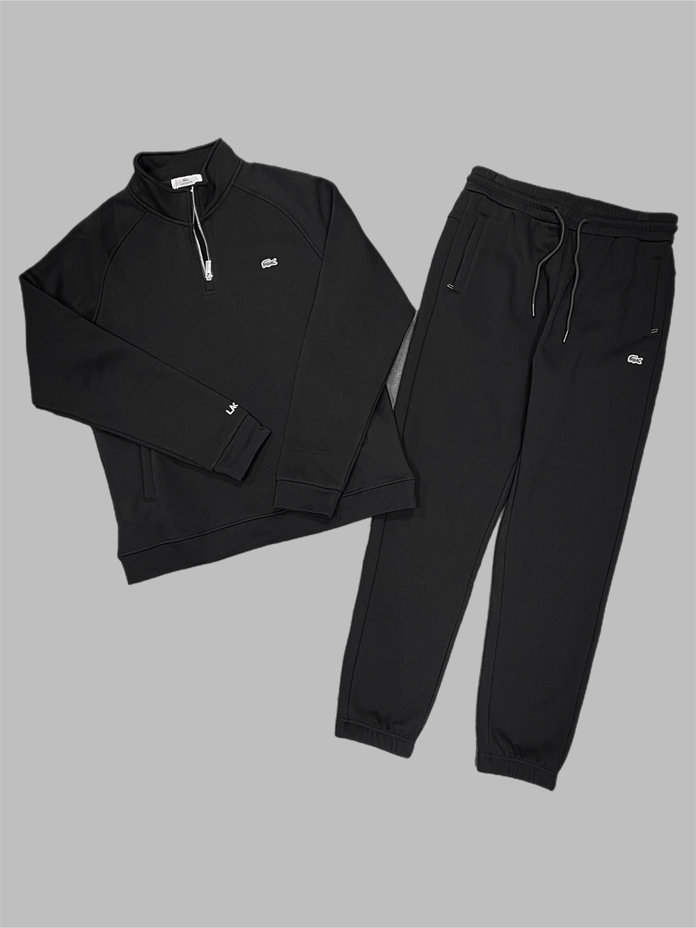 Костюм Lacoste начёс #T2-210 (черн.)