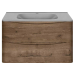 Тумба под раковину Vincea Paola 800 подвесная, 2 выкатных ящика soft close, V.Oak