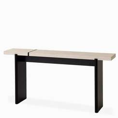 Консоль Silvo 160х34 см, меламин, шпон дуба, камень