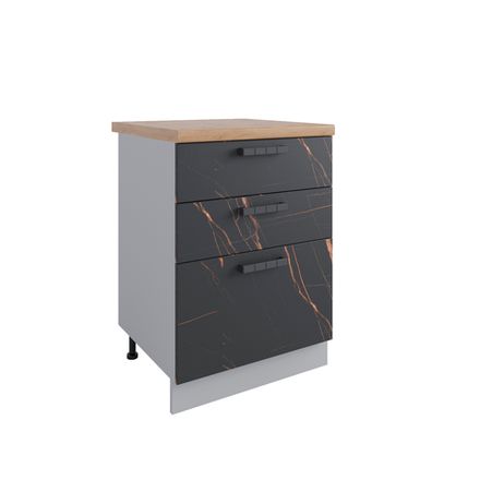 Кухня Модуль СЯБ 600 Ройс Кварц черный