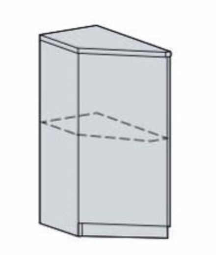 Кухня Модуль ШНТ 300 (правый) Белый / Вотан
