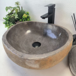 Раковина из речного камня RS-63690 (49*42*16) 0122