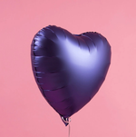 AN Шар сердце 18" / 46 см сатин Azure (лазурный) (БГ-15)