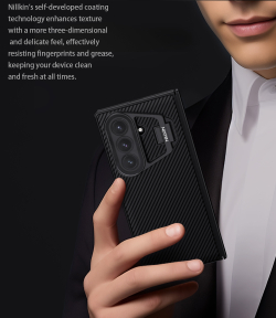 Чехол от Nillkin на Samsung Galaxy Fold 7, серия CamShield Prop Case (версия с откидной прозрачной крышкой объектива)