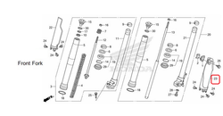 51620-KZZ-A20. PROTECTOR, L. FR. FORK. Black. CRF250M