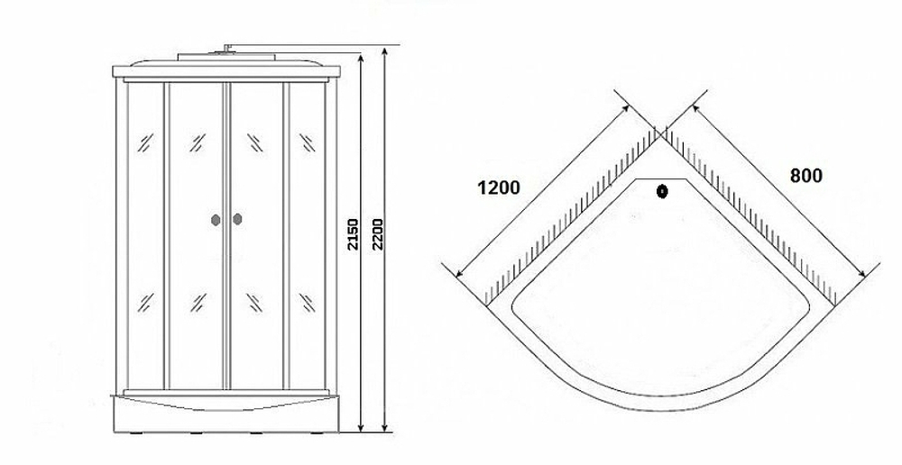 Душевая кабина Niagara Ultra NG-1903-01R 120x80 с гидромассажем
