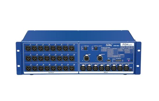 DSB-0824 Цифровая система сценической коммутации, блок "FOH", 8хXLR входов+24хXLR выходов, Soundking