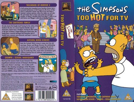 Кассета VHS The Simpsons Too Hot for TV