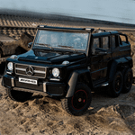 Электромобиль детский "Mercedes-Benz G63-AMG 4WD" шестиколёсный,  чёрный, 12V