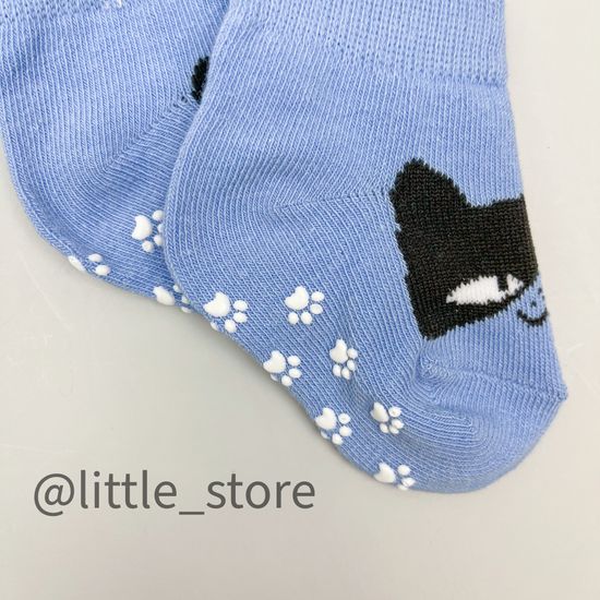 Носочки хлопковые "Котик" со стоперами