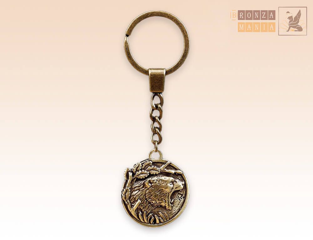 брелок Медальон Медведь