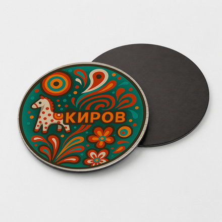 Магнит виниловый круглый "Вятка"