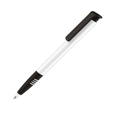 Ручка шариковая Super Hit Polished Basic SG. Белый/чёрный