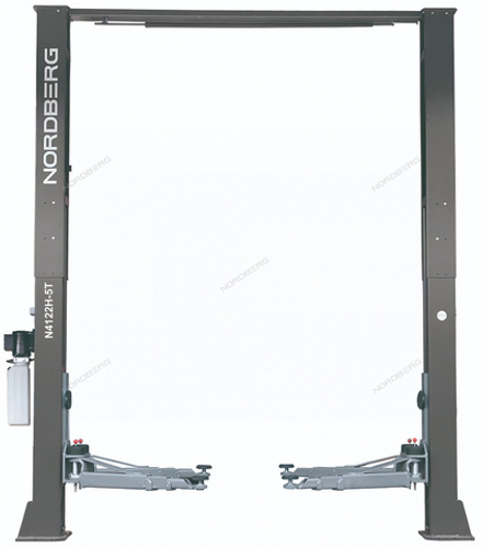 Подъемник двухстоечный 5 т, верхняя синхронизация, 380 В, серый NORDBERG N4122H1M-5G_380