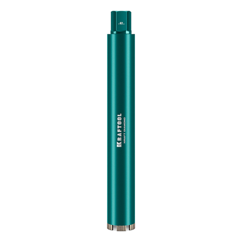 KRAFTOOL DIAMOND 62 мм (450 мм, 1 1/4″, лазерная сварка, сухое сверление с микроударом), алмазная коронка по железобетону (29825-062)
