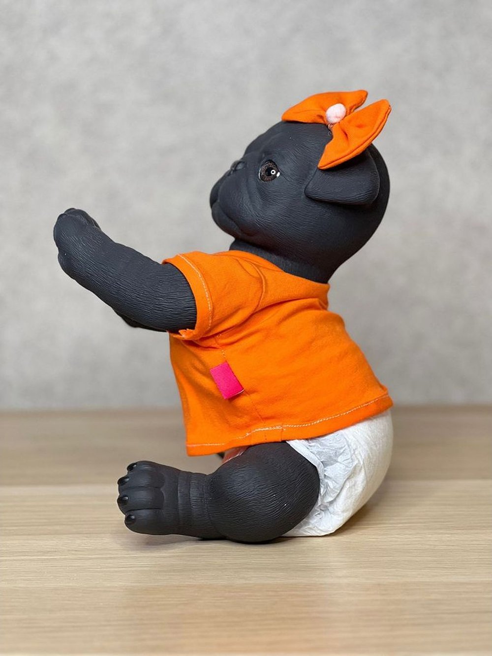 Игрушка мягконабивная 35см AniReal Бульдог (60101)