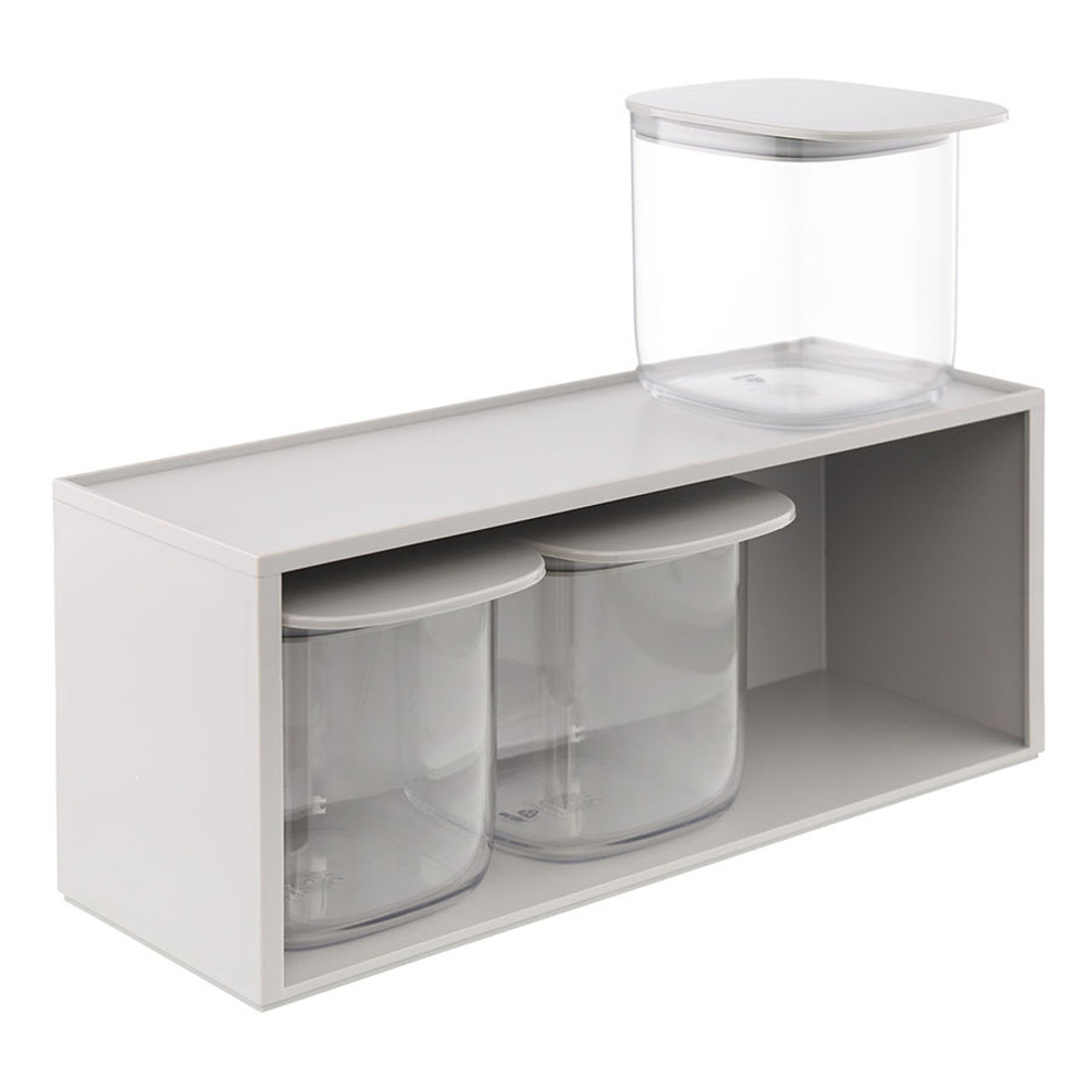 Набор для хранения Qualy ql10371-cl-gy