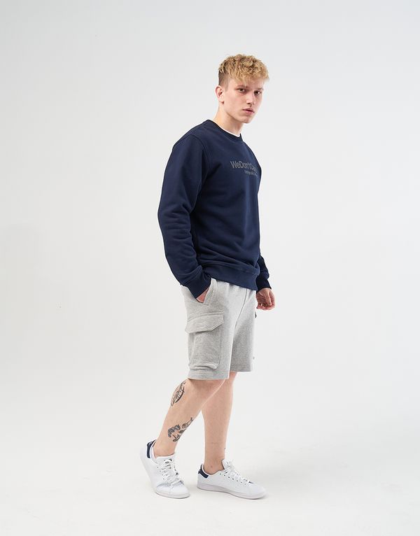 Толстовка We Don’t Care Basic Logo Sweatshirt Navy - фото 2