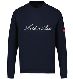 Мужская теннисная кофта Le Coq Heritage Crew Sweat No.1 FW22 - sky captain